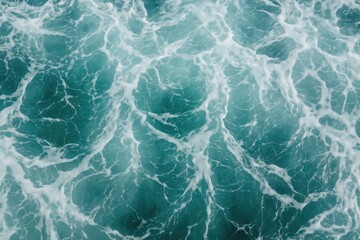 Abstract ocean scene featuring bubbling water as a backdrop