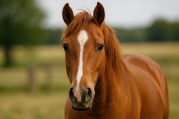Equine portrait capturing the beauty of a horse