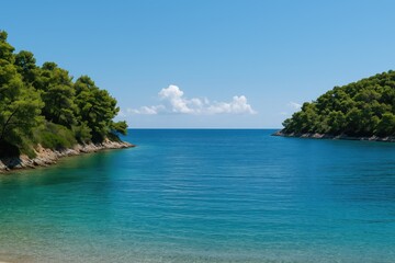 Fototapeta premium Serene and peaceful coastal inlet