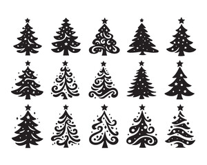Obraz premium Christmas Tree SVG