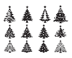 Obraz premium Christmas Tree SVG