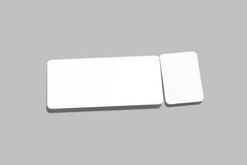 Ticket Design Mockup Icon Blank