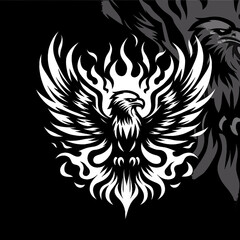Fototapeta premium eagle with wings
