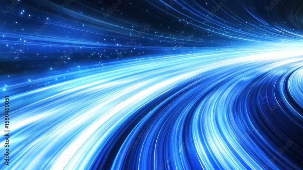 Poster abstract design with streaks of light.