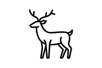 Obraz premium Deer Icon for Logo Design