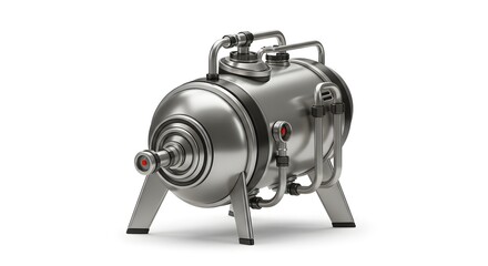 High-Tech Industrial Pressure Vessel with Metal Finish and Advanced Engineering Features