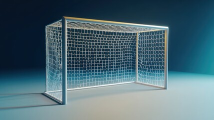 Soccer Goal, 3D Render, Empty Stadium