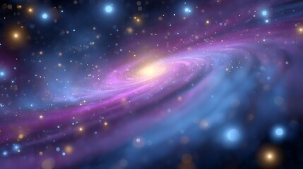 Fototapeta premium Abstract background of galaxy in space