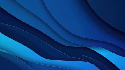 Obraz premium Abstract layered blue design.