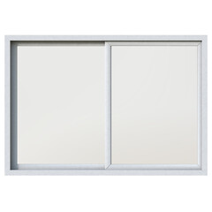 Double hang window house