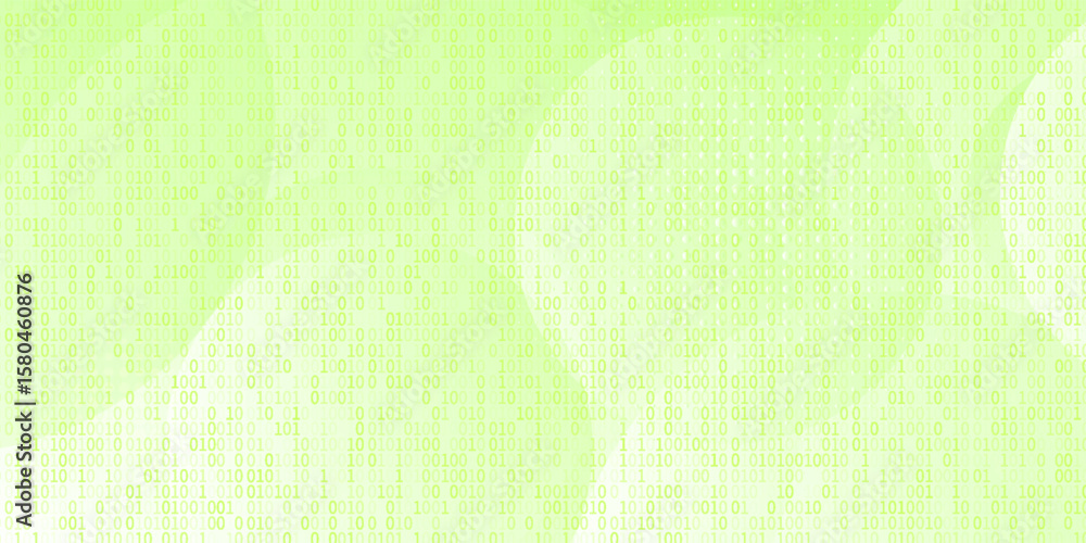 Poster minimalist soft abstract background in gradient green and white tones with circles. circle effect st