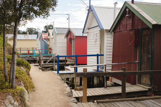 Row of beach houses