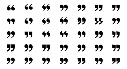 Quotation Marks: A simple yet effective collection of quotation marks. A perfect asset for communication and text, these marks offer versatility for your design needs. 