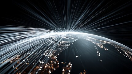 Earth Communication Network Digital Globe