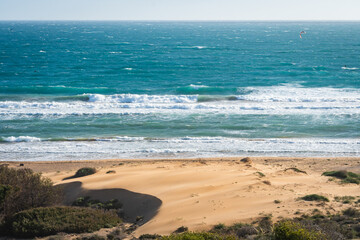 Landscape of Calblanque Beach, Cartagena (Spain)