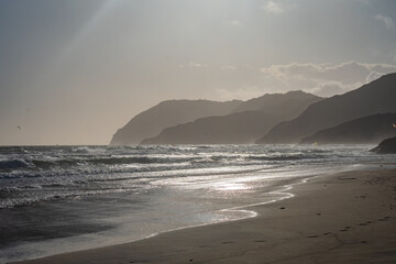 Landscape of Calblanque Beach, Cartagena (Spain)
