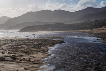 Landscape of Calblanque Beach, Cartagena (Spain)