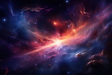 Imaginative Space Fantasy Showcasing a Breathtaking Starry Sky