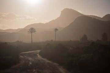 Landscape of Calblanque Beach, Cartagena (Spain)