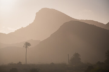 Landscape of Calblanque Beach, Cartagena (Spain)