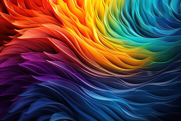 Abstract fractal shapes in a colorful background with intricate geometric details