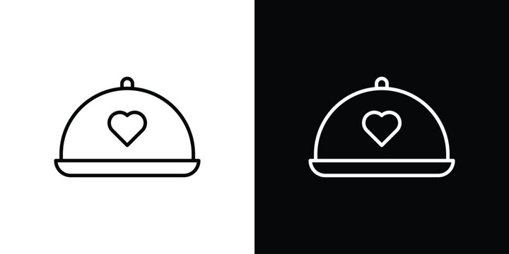 Wedding dinner icon with Editable stroke. Pixel perfect.