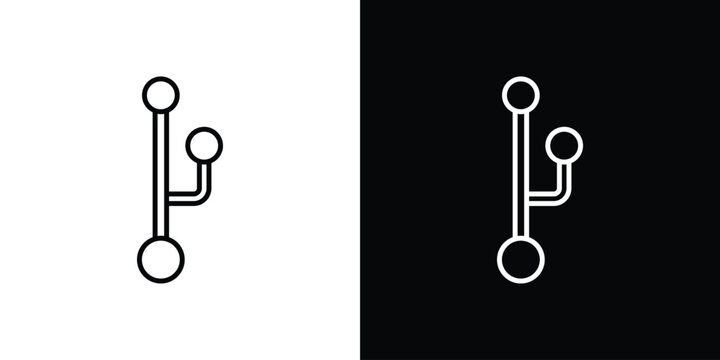 Version control icon with Editable stroke. Pixel perfect.