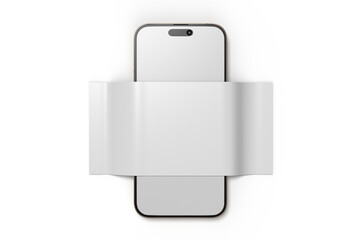 3D Smartphone and Social media 4 Items carousel feed post mockup isolated on background. Social frame mobile app page template for user post feed, like, share, comment, portfolios, online shops, Ads