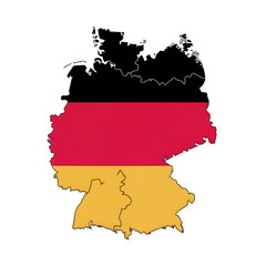 germany map with flag