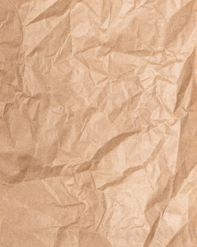 background of a crumpled paper bag