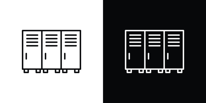 Locker icon with Editable stroke. Pixel perfect.