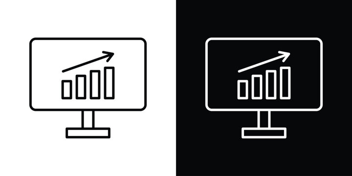 Data Analysing icon with Editable stroke. Pixel perfect.