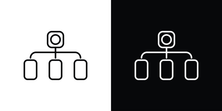 Consolidation icon with Editable stroke. Pixel perfect.