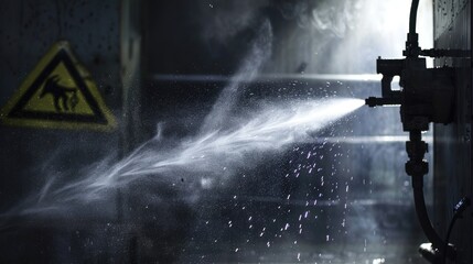 Industrial water jet cleaning