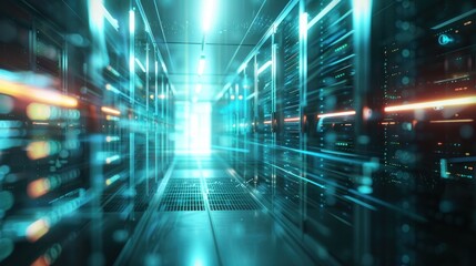 Server room corridor