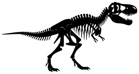 skull illustration fossil silhouette ancient logo dinosaur icon paleontology outline jurassic dino skeleton ancient dino trex egg prehistoric science shape for vector graphic background © blacksilhouette
