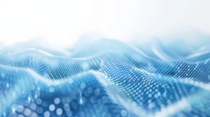 Abstract blue digital wave