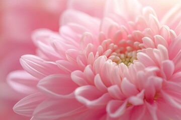 Natural beauty, pink chrysanthemum close-up, floral textures and delicate lighting