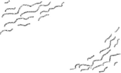 Shiny glittering. Silver line. Foil Silver stroke metallic luxury spot on PNG transparent background. Postcard wedding design. Luxury premium design template.