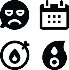 Happy cartoon calendar icon vector illustration