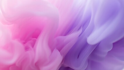 Fototapeta premium Fluid Bloom: A Delicate Dance of Pastel Hues, Ethereal Smoke: A Symphony of Pink, Purple, and Subtle Gradients