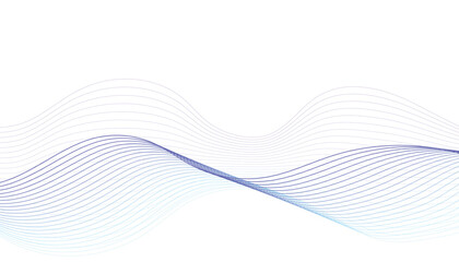 Smooth Abstract Wave Background with Purple and Blue Gradient Lines