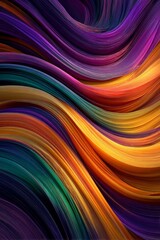 Fototapeta premium Abstract Colorful Swirling Waves Texture Background