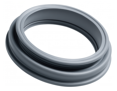 Silicone gasket for washing machine doors, ensuring a tight seal to prevent water leakage during operation. - Powered by Adobe