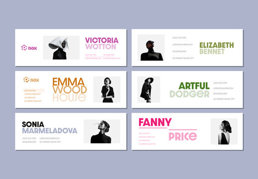 Minimalist Email Signature Templates with Profile Images