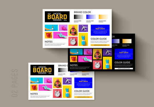 Mood Board Template Layout