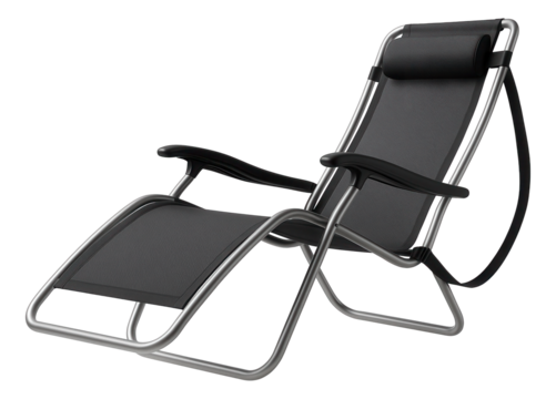 A lightweight zero gravity chair with a carrying strap for easy transport to a home garden.