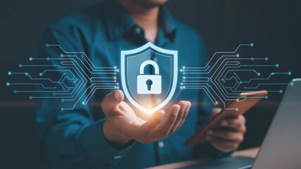 Metaverse cybersecurity cybercrime internet scam, businessman crypto currency investment digital network technology computer virus attack protection, identity privacy data hacking antivirus shield new - Powered by Adobe