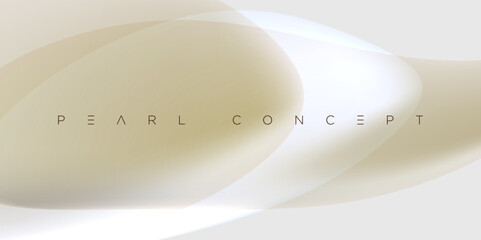 Minimal abstract pearl background with smooth creamy gradients and elegant translucent shapes. Ideal for luxury branding, modern digital designs, stylish presentations, and premium minimalist composit