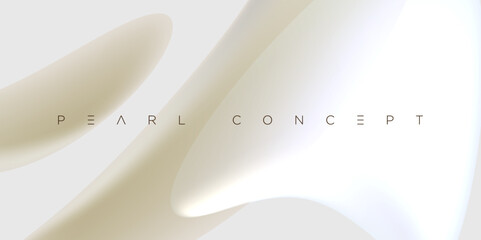 Minimal abstract pearl background with smooth creamy gradients and elegant translucent shapes. Ideal for luxury branding, modern digital designs, stylish presentations, and premium minimalist composit